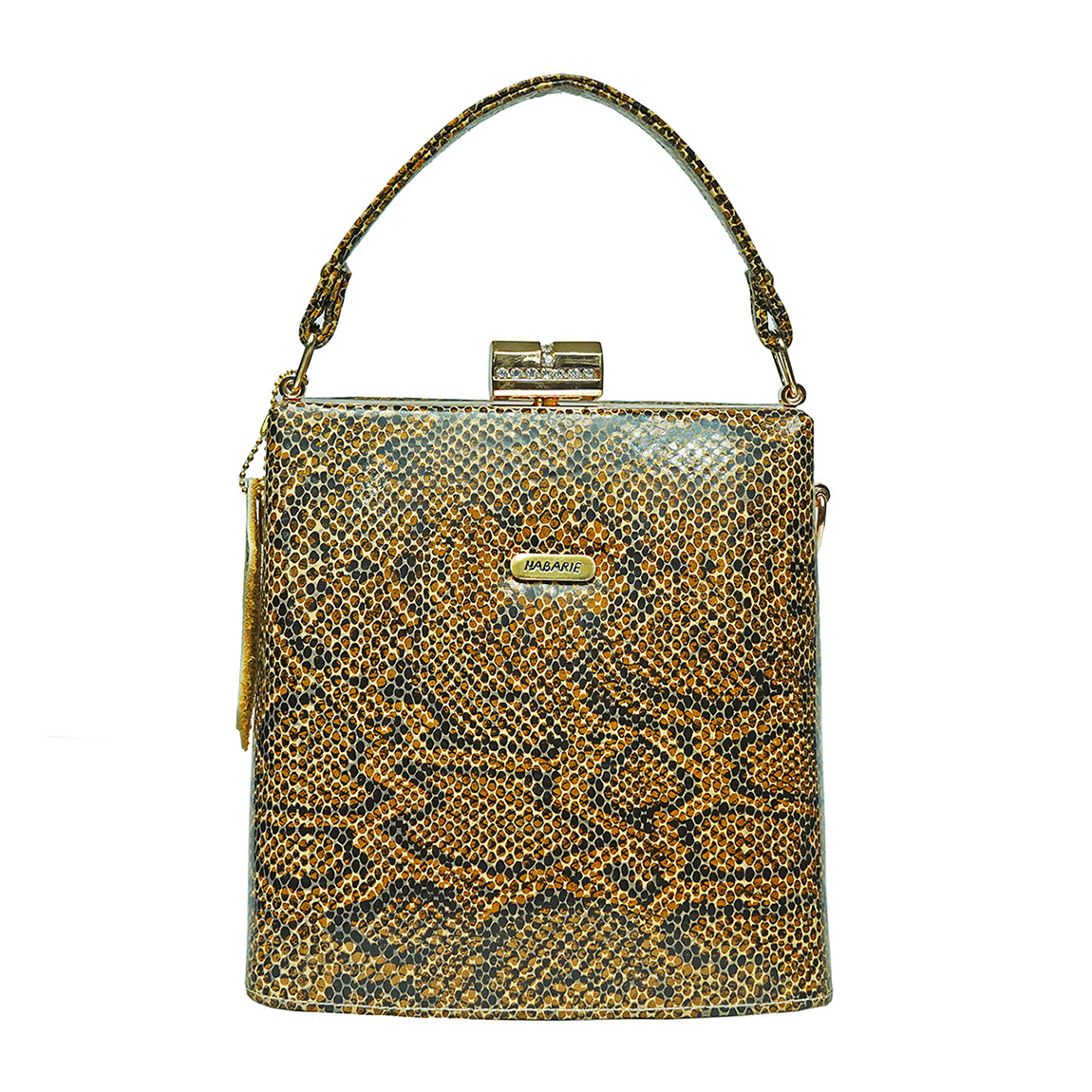 Bay Biss Sling Bag Snake Print 612-YELLOW