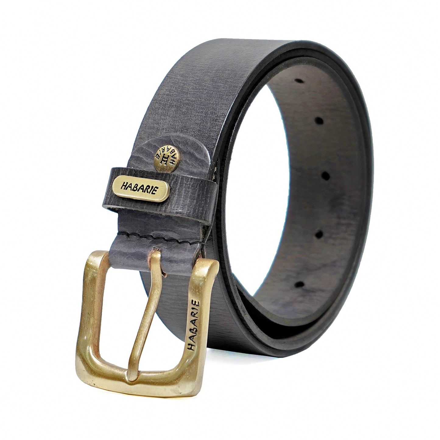 Handmade Belt with stitching 720-Black