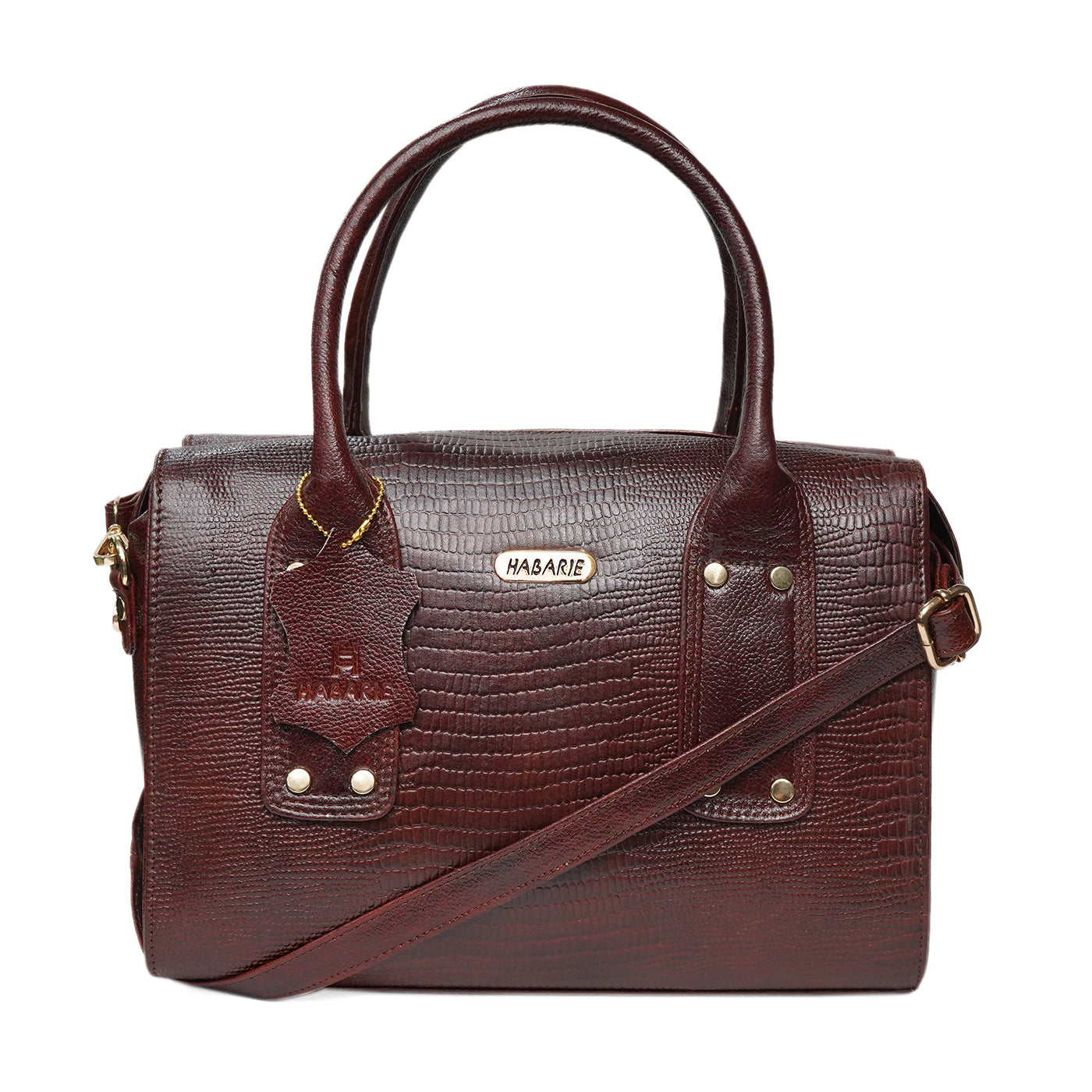 CLASSIC CARRYALL HAND BAG 022-Brown