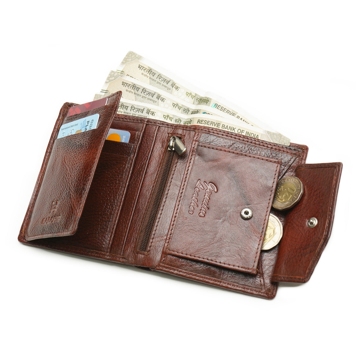 BI-FOLD NOTECASE 307-BROWN