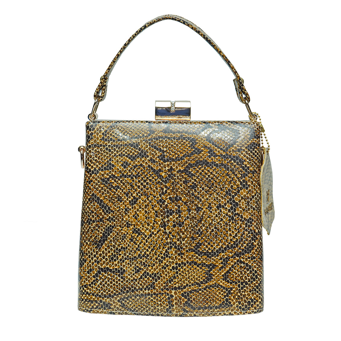 Bay Biss Sling Bag Snake Print 612-YELLOW
