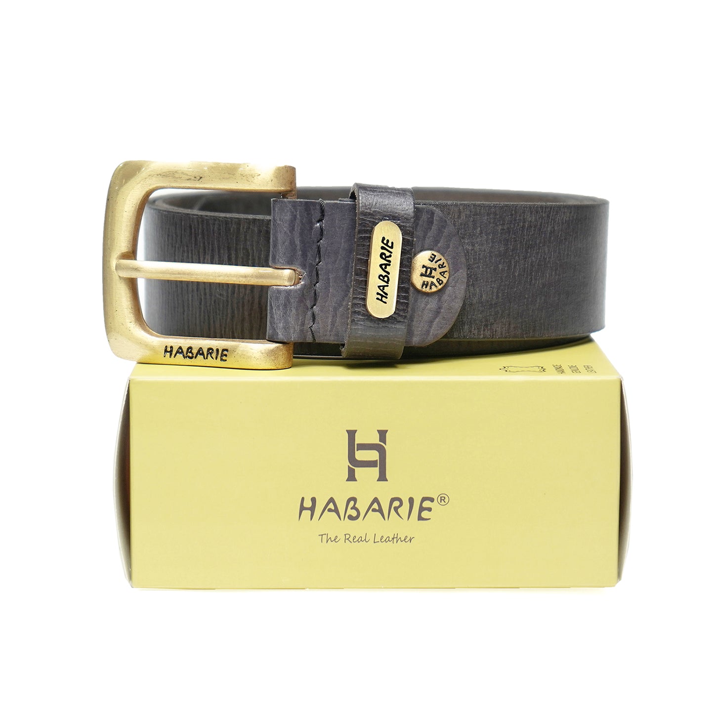 Handmade Belt with stitching 720-Black