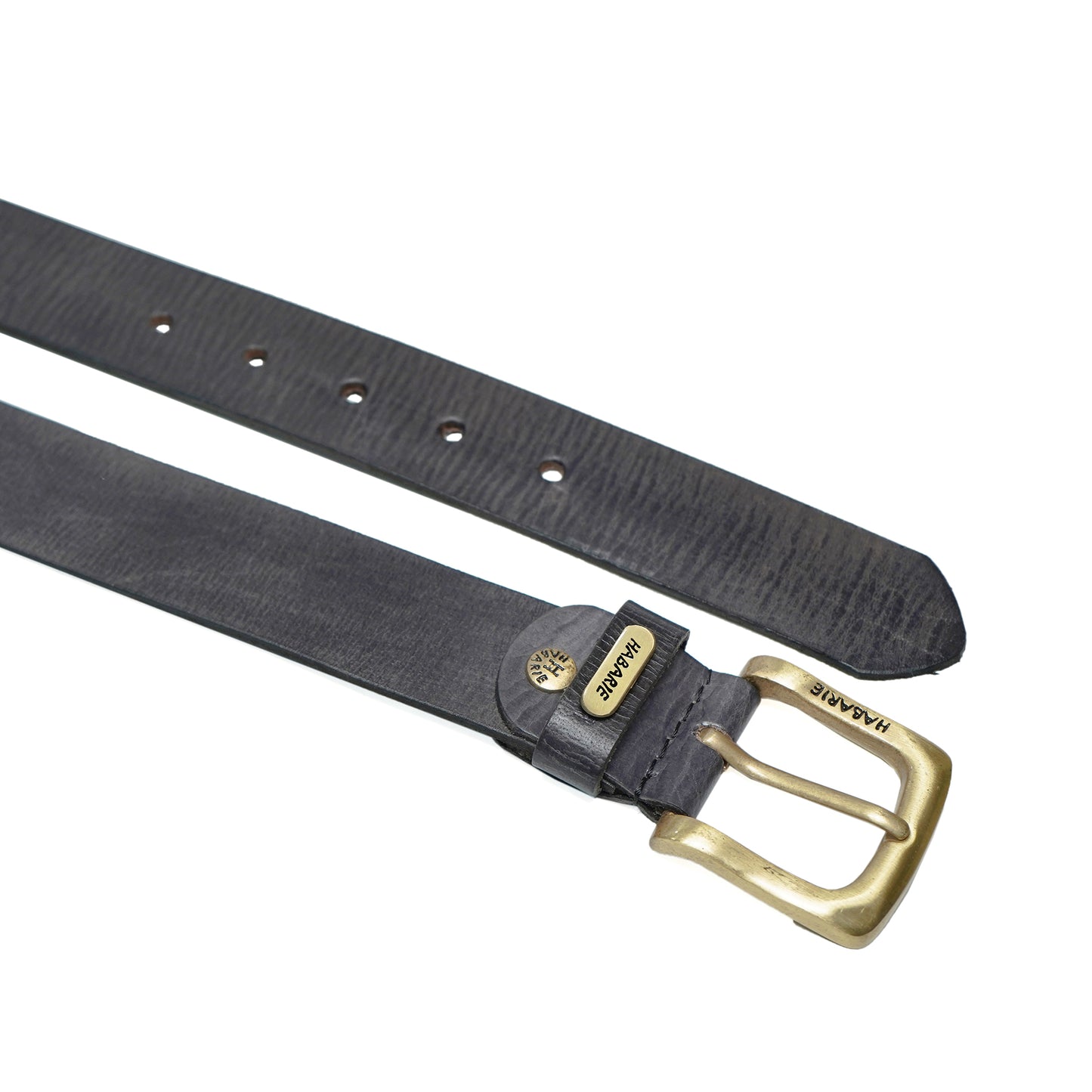 Handmade Belt with stitching 720-Black