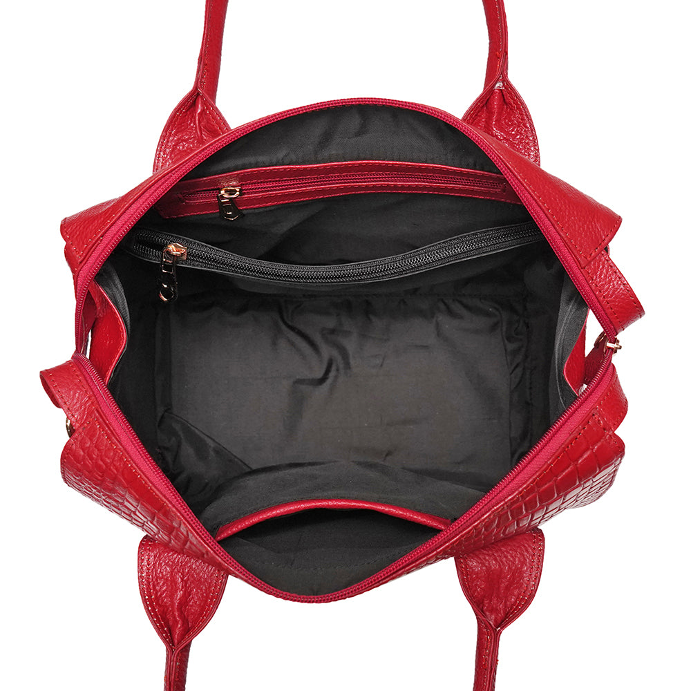 CLASSIC CARRYALL HAND BAG 022-Red