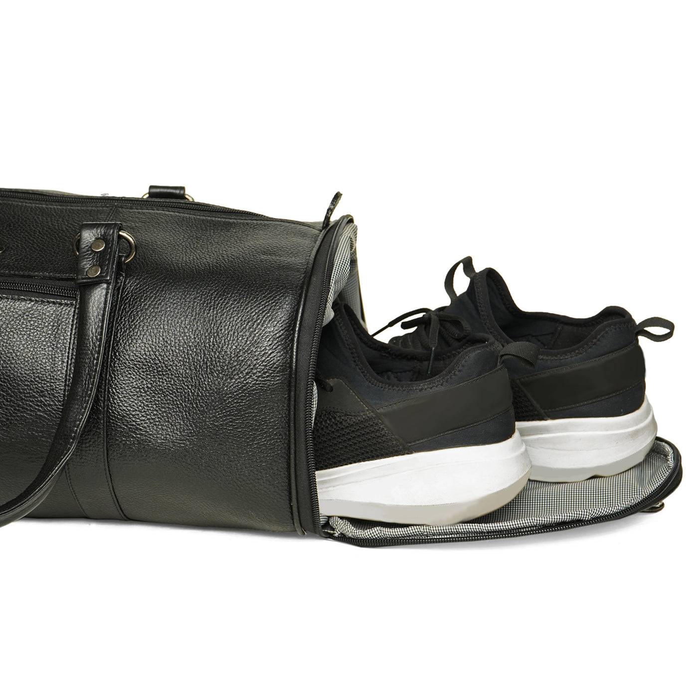 01 GYM BAG- ARC SHAPED 501-BLACK