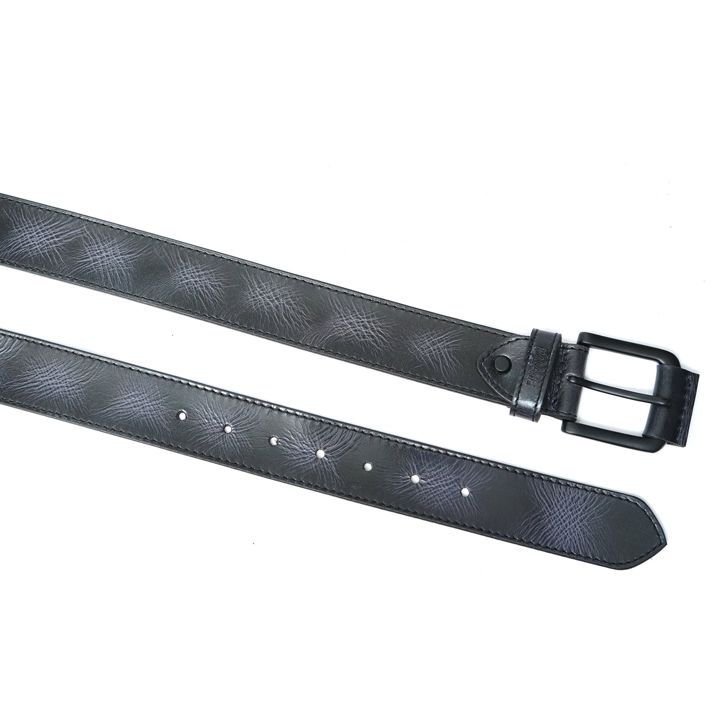 Handmade Classic Textured Belt 743-Blue PC