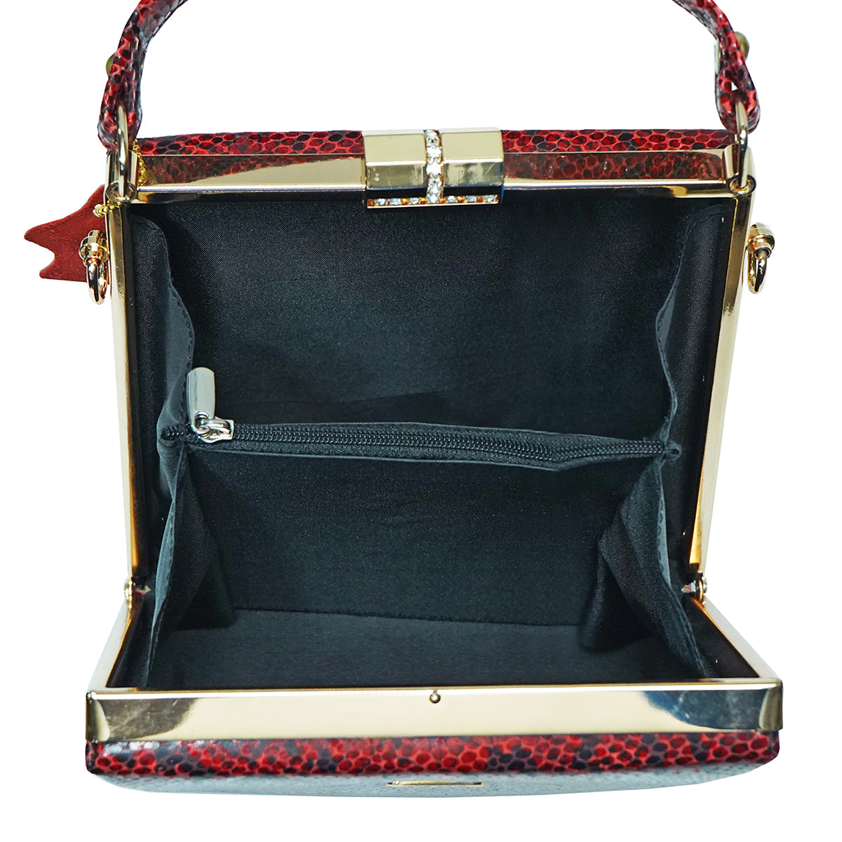 Bay Biss Sling Bag Snake Print 612-RED