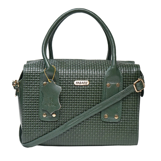 CLASSIC CARRYALL HAND BAG 022-Green