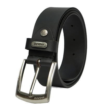 Premium Leather Handmade Classic Belt 711-Black