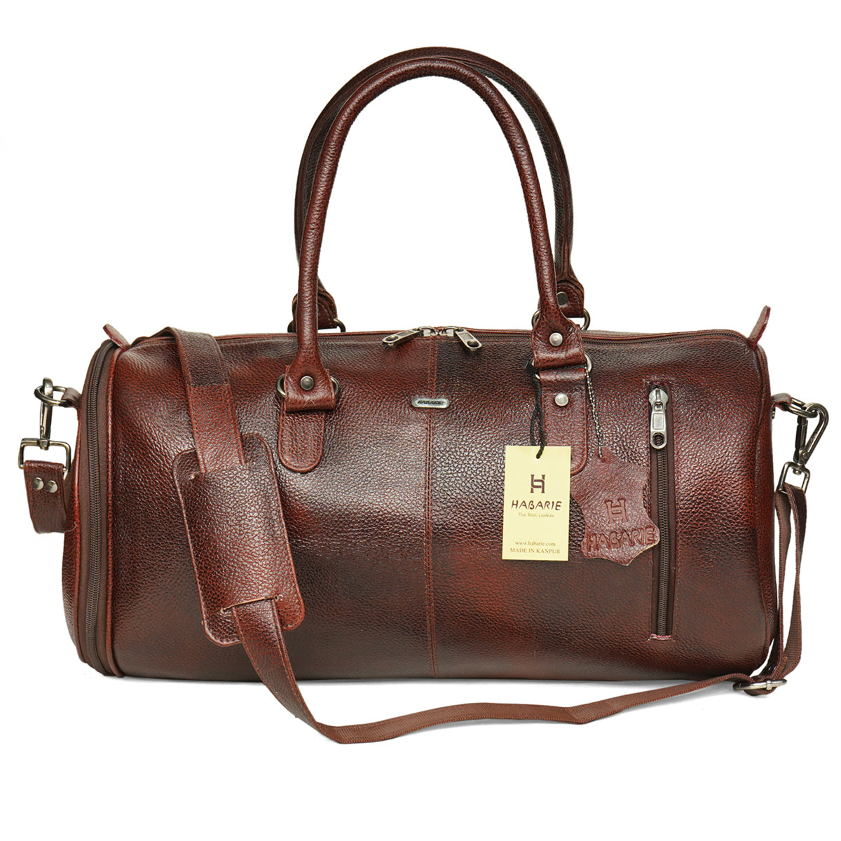 02 GYM BAG- ROUND 502-BROWN