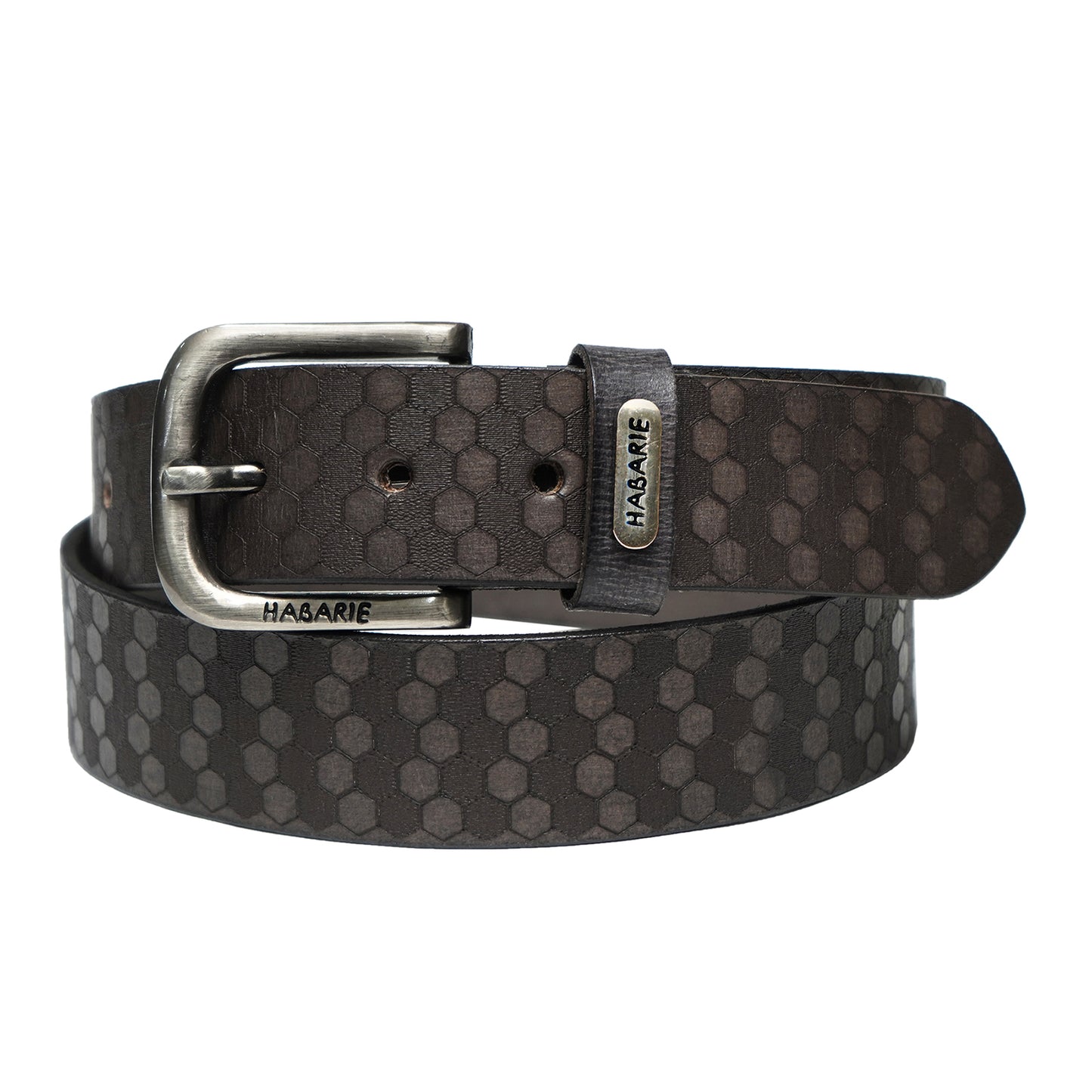 Handmade Laser Print Belt 726-Black