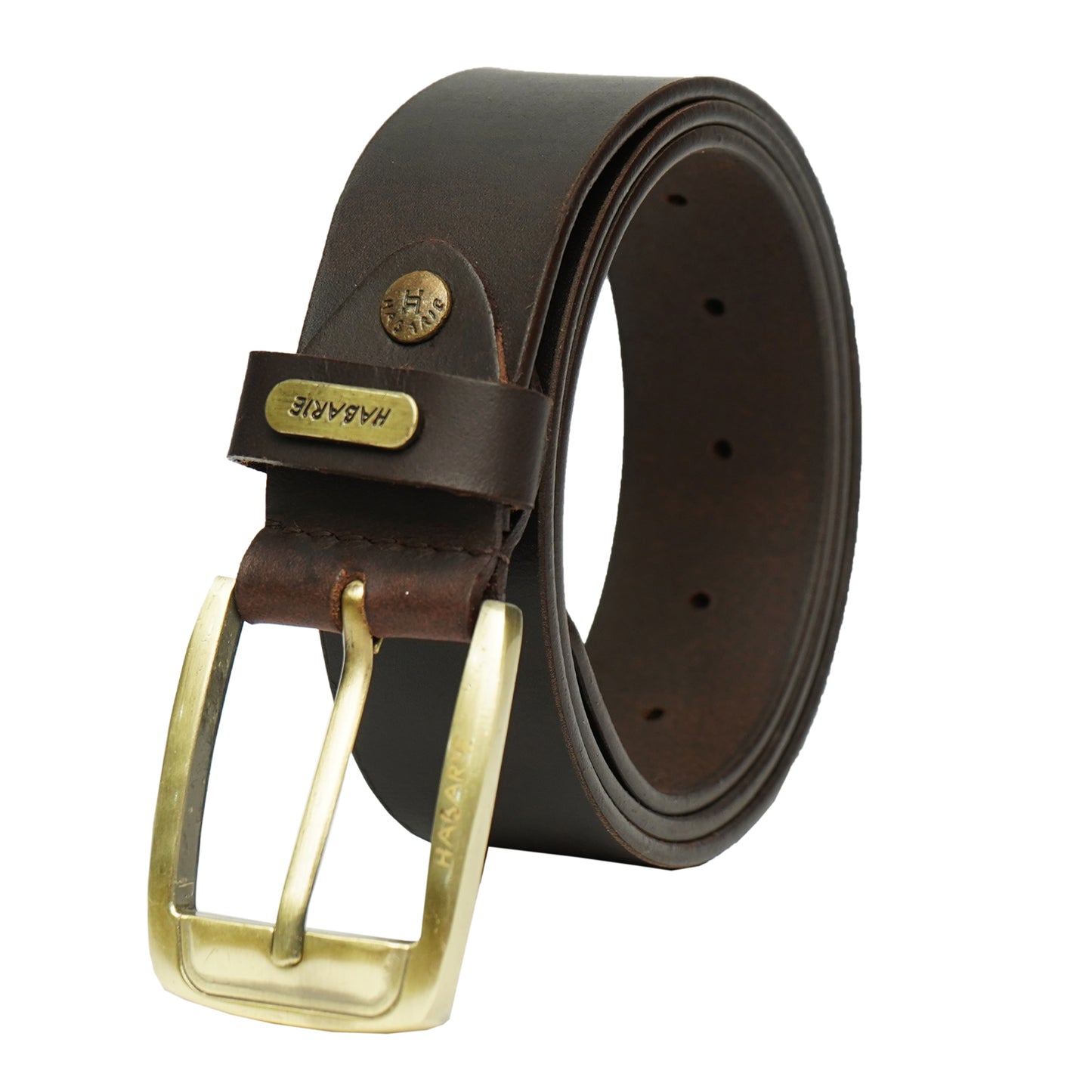 Premium Leather Handmade Classic Belt 711-Brown