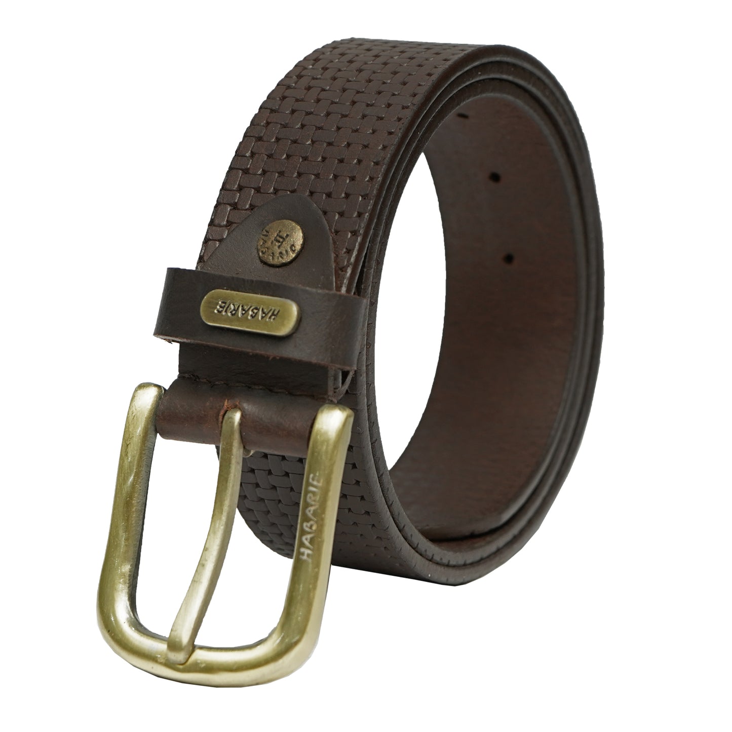 Premium Leather Embossed Classic Belt 710-Brown