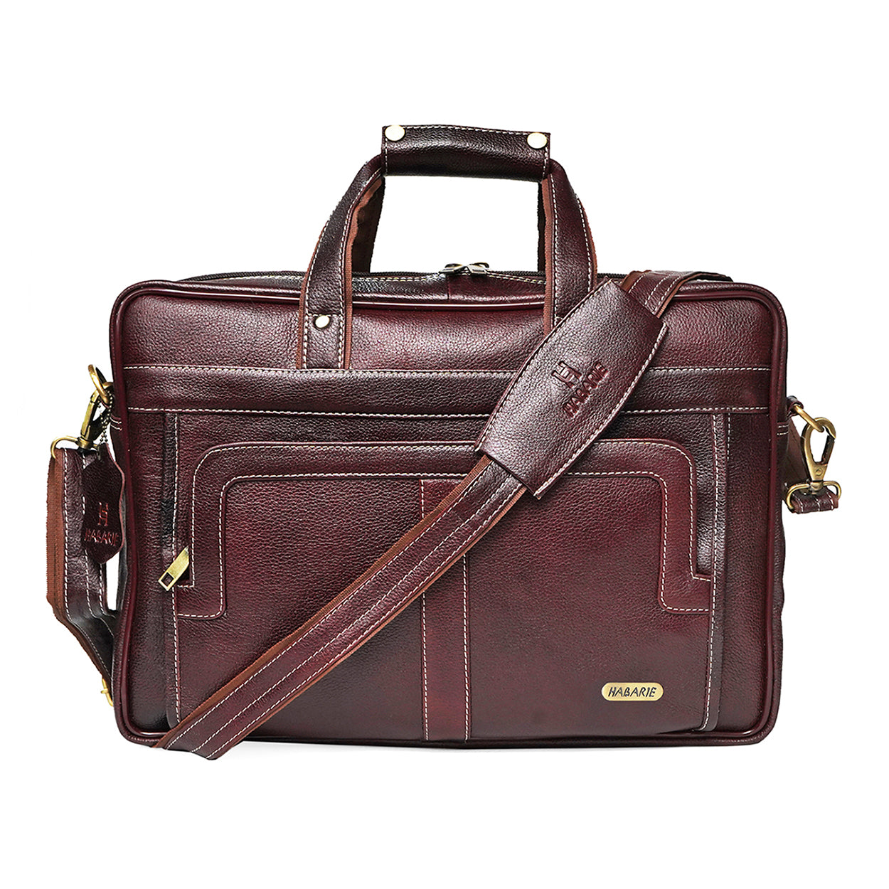 PORCELIN LAPTOP BAG 210-BROWN