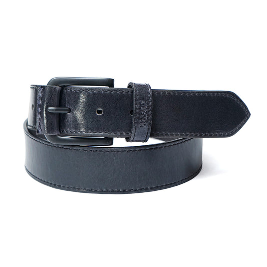 Handmade Classic Belt with Stitching 740-Blue PC