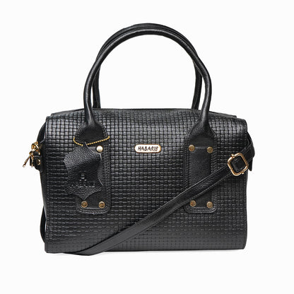 CLASSIC CARRYALL HAND BAG 022-Black