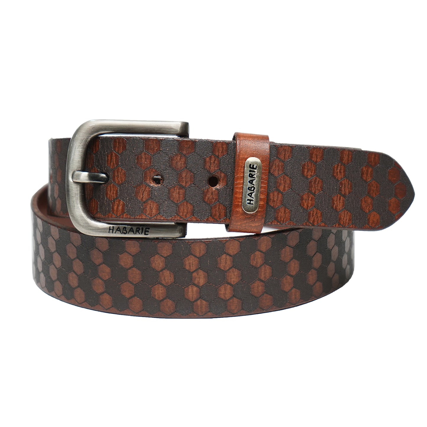 Handmade Laser Print Belt 726-Tan