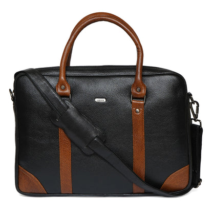 VERONA DUAL-COLOR LAPTOP BAG 208-BLACK