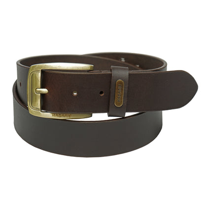 Premium Leather Handmade Classic Belt 711-Brown