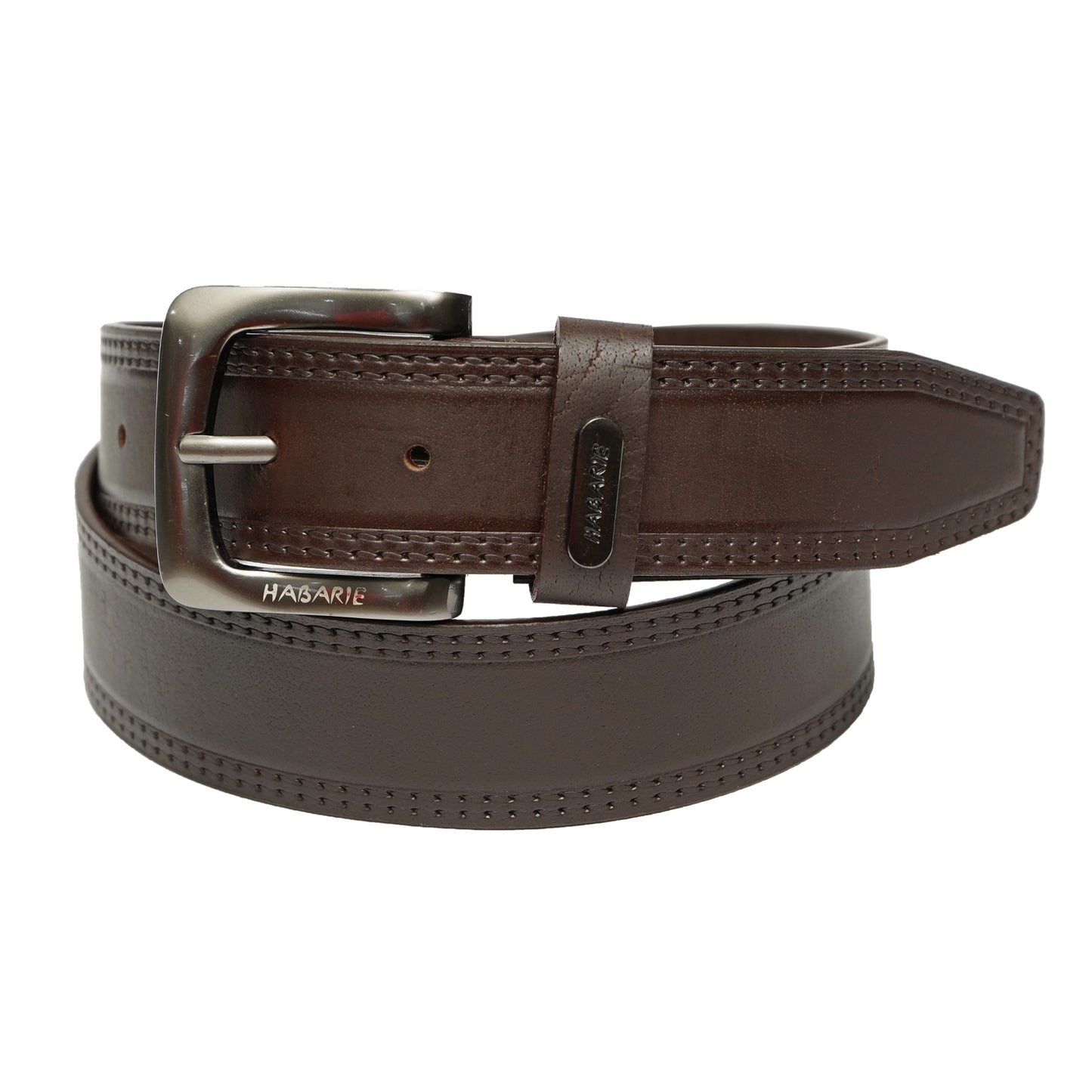 Premium Leather Embossed Classic Belt 707-Brown