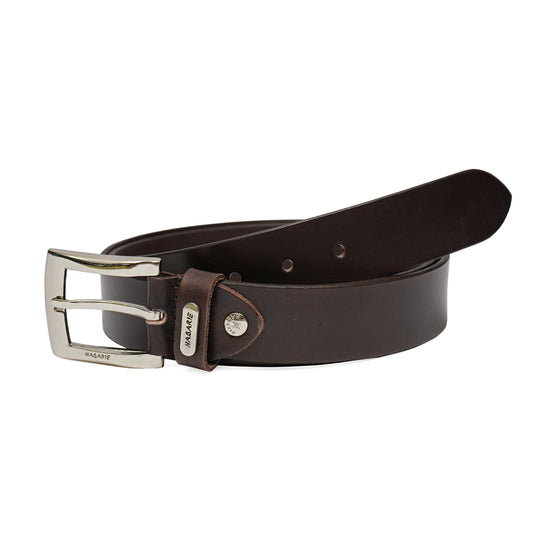 Premium Leather Handmade Classic Belt 703-BROWN