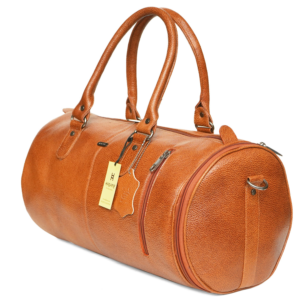 02 GYM BAG- ROUND 502-TAN