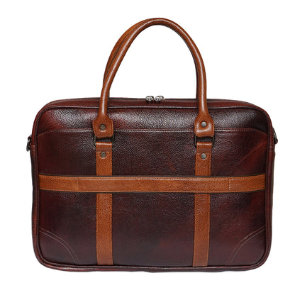 VERONA DUAL-COLOR LAPTOP BAG 208-BROWN