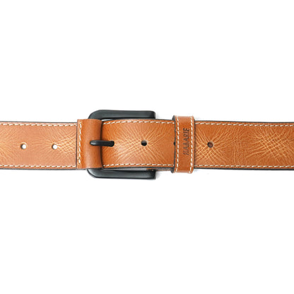 Handmade Classic Textured Belt 743-Tan