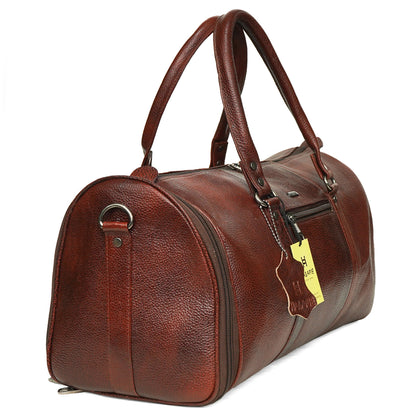 01 GYM BAG- ARC SHAPED 501-BROWN