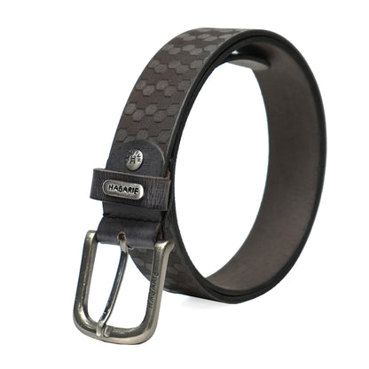 Handmade Laser Print Belt 726-Black