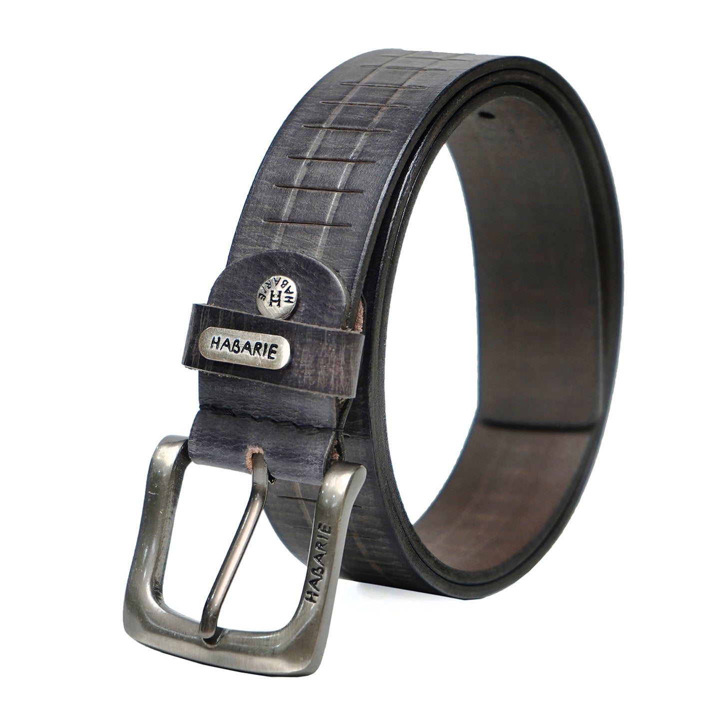 Handmade Belt with stitching 721-Black