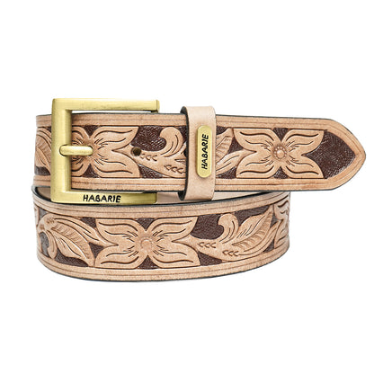 HAND-CARVED Premium Leather Belt 738