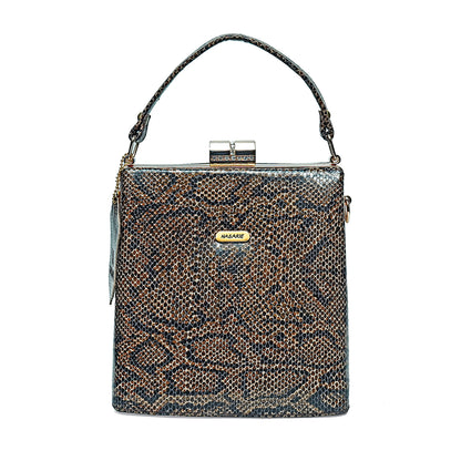 Bay Biss Sling Bag Snake Print 612-BROWN