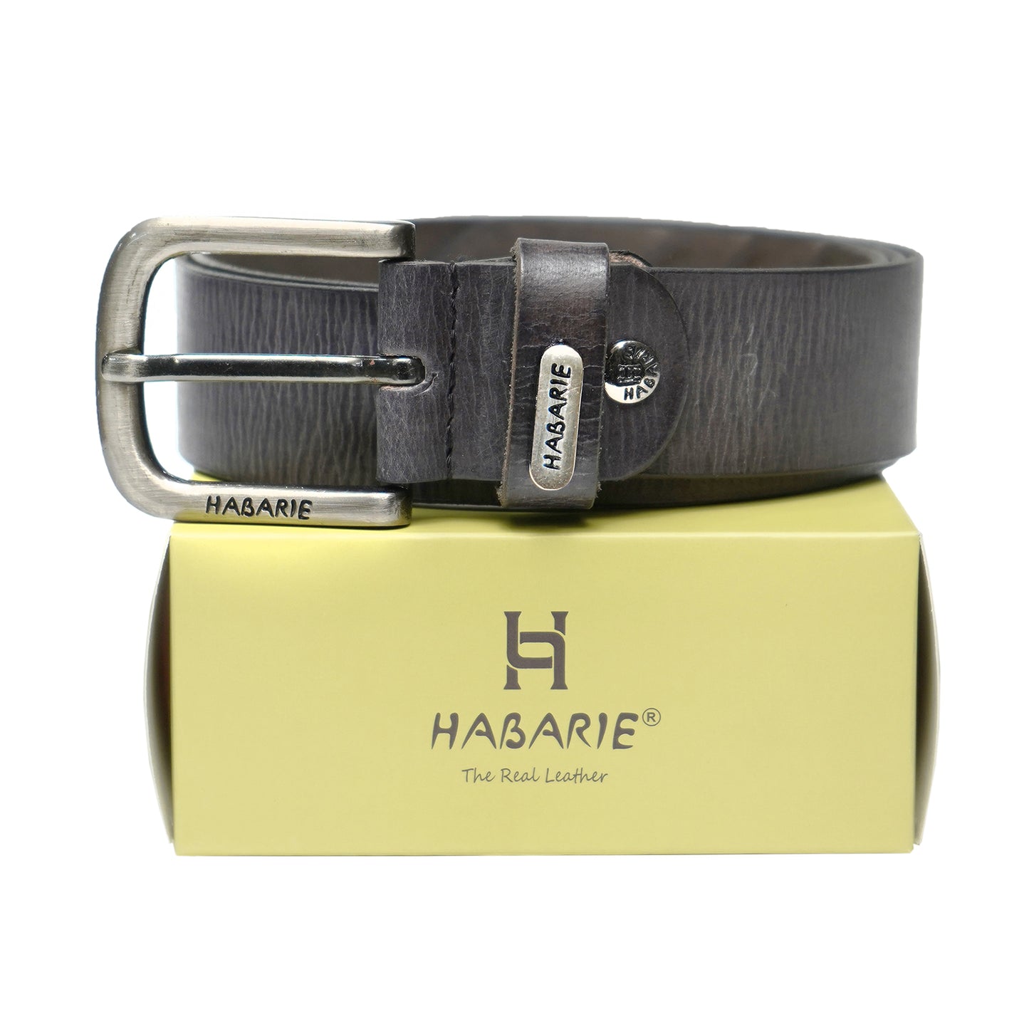 HandmadeTextured Belt 723-Black