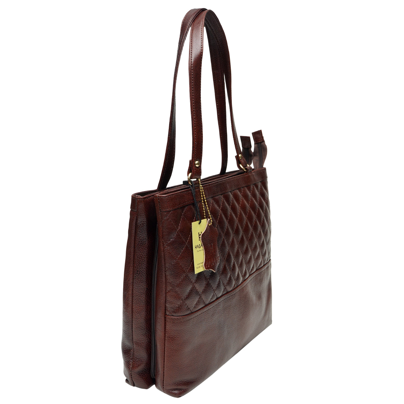 MULTIPURPOSE TOTE WITH FILE POCKET 013 -Brown