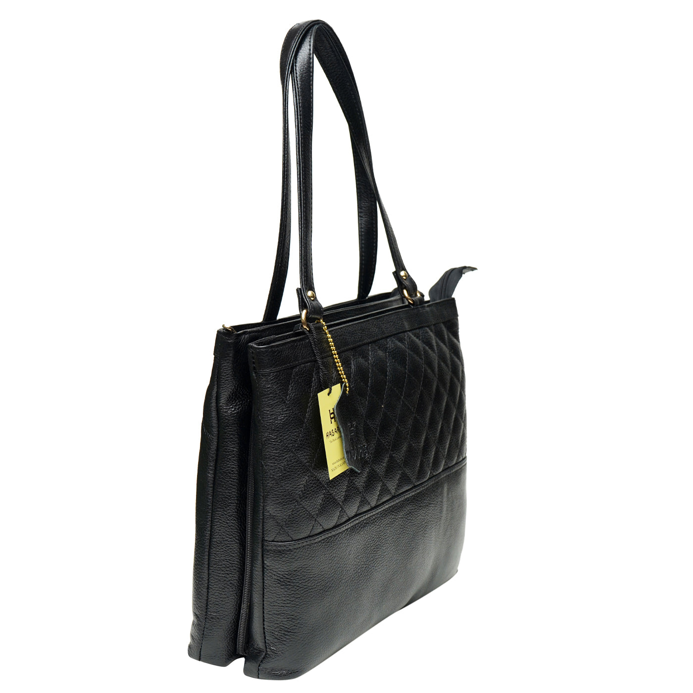 MULTIPURPOSE TOTE WITH FILE POCKET 013 -Black