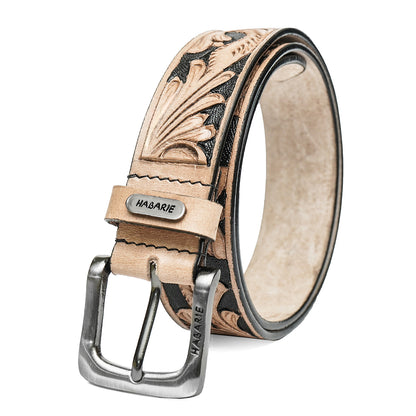 HAND-CARVED Premium Leather Belt 735