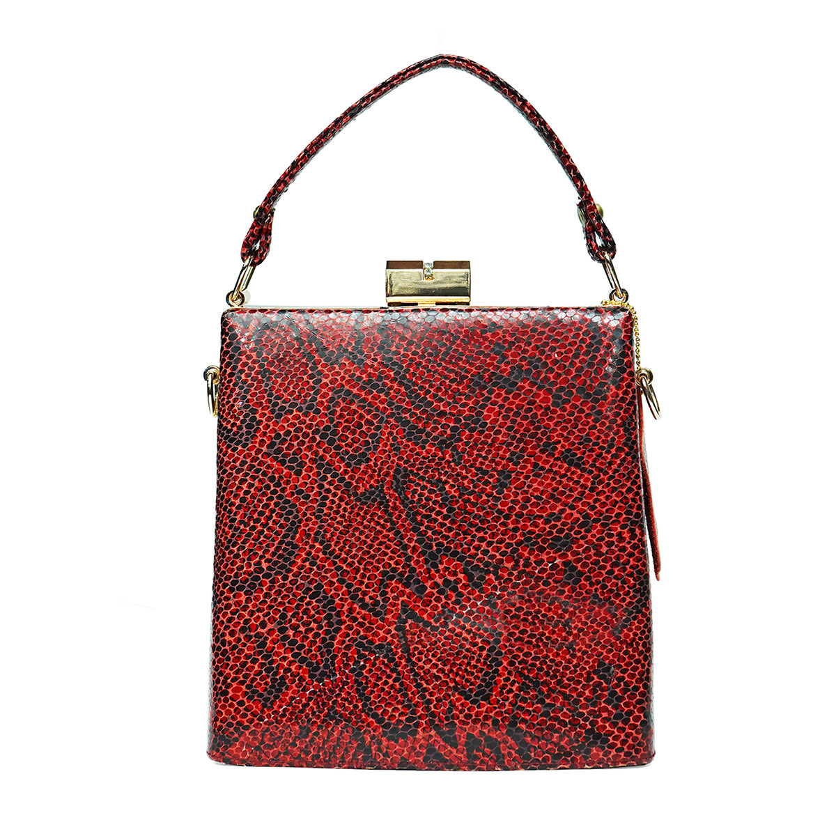 Bay Biss Sling Bag Snake Print 612-RED