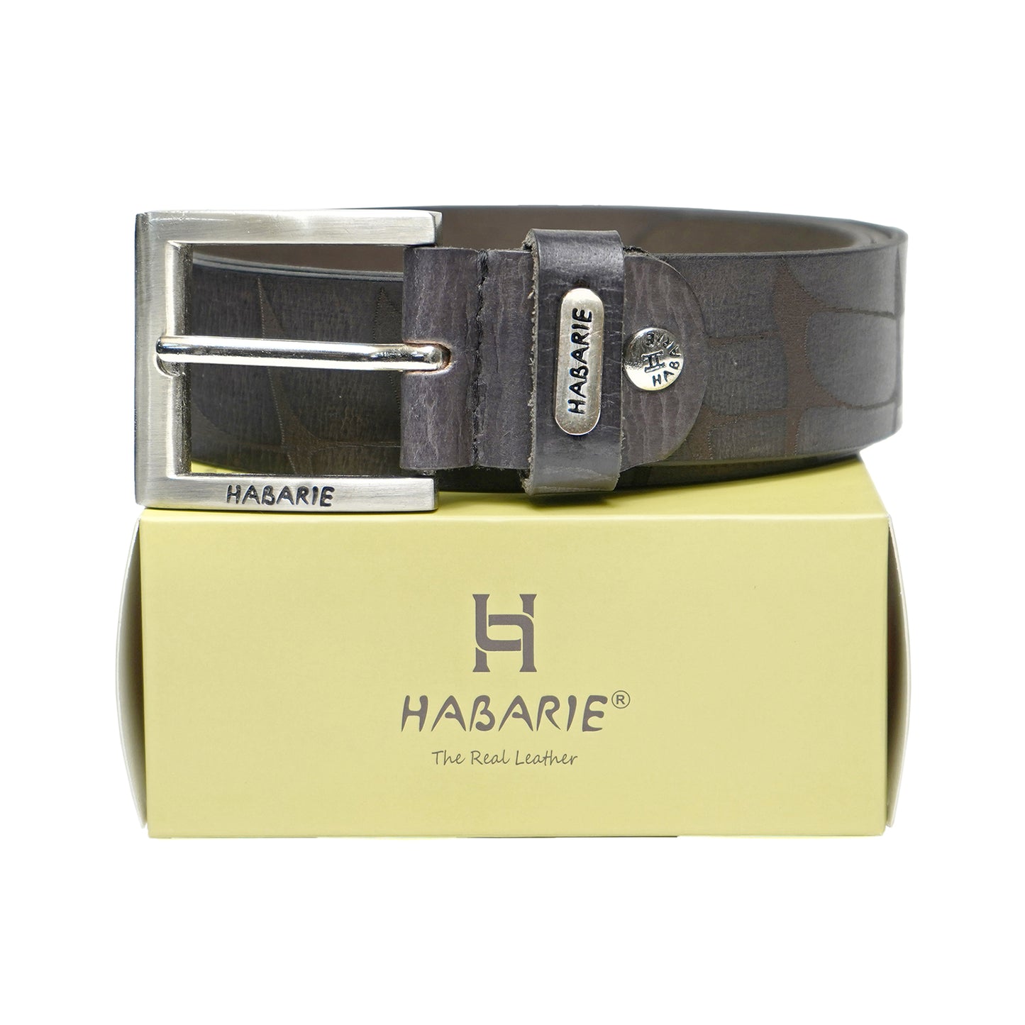 Handmade Laser Print Belt 724-Black