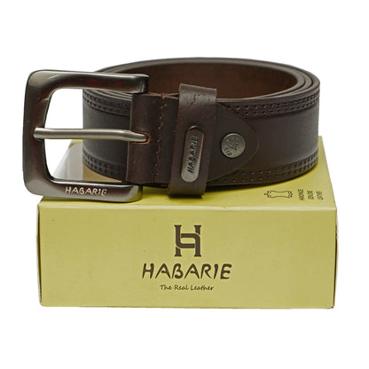 Premium Leather Embossed Classic Belt 707-Brown