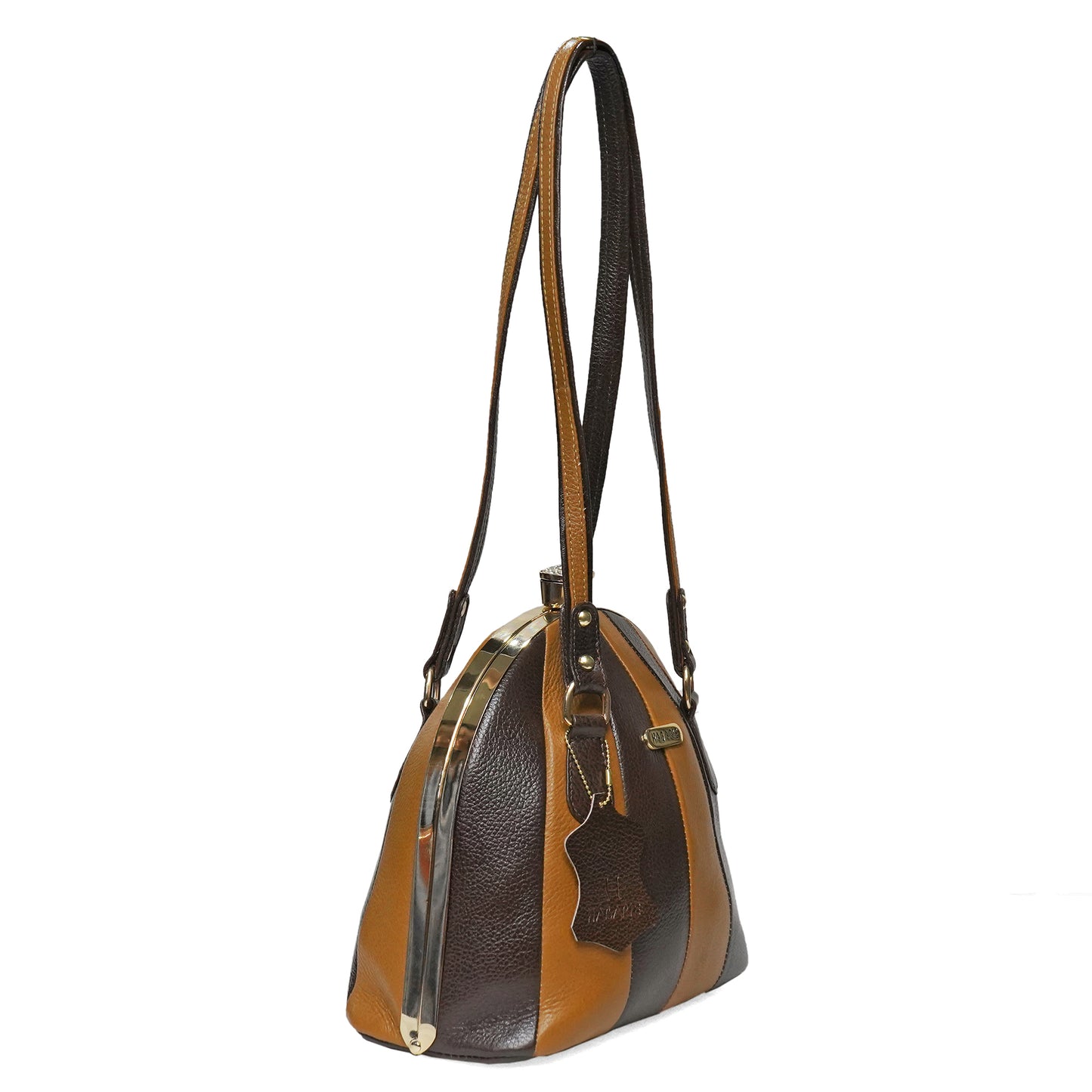 HANDYPHILLIO SHOULDER BAG 023 Coffee-Yellow