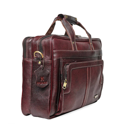 PORCELIN LAPTOP BAG 210-BROWN