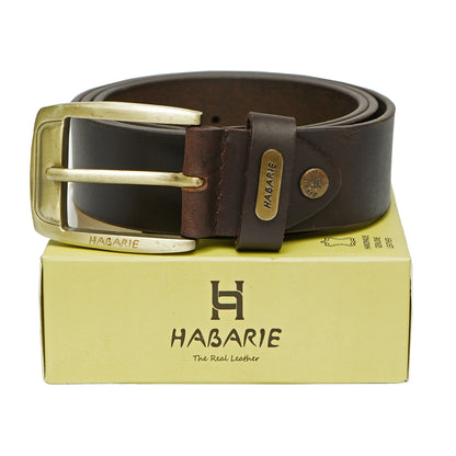 Premium Leather Handmade Classic Belt 711-Brown