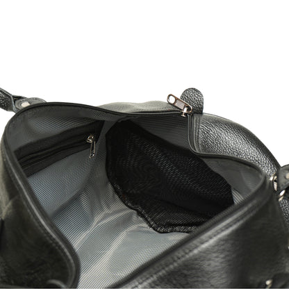 02 GYM BAG- ROUND 502-BLACK