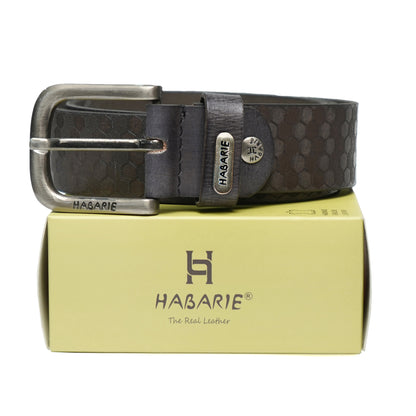 Handmade Laser Print Belt 726-Black