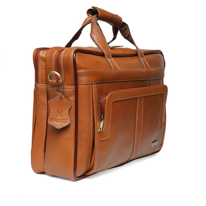 PORCELIN LAPTOP BAG 210-TAN