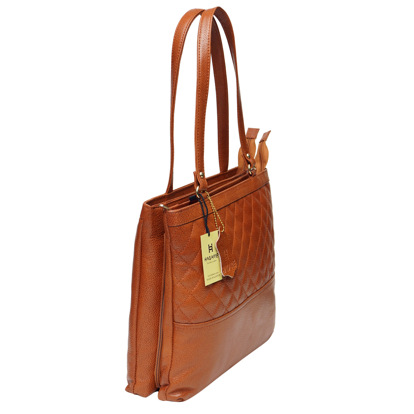 MULTIPURPOSE TOTE WITH FILE POCKET 013 -Tan