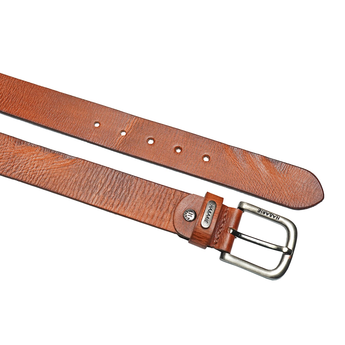 HandmadeTextured Belt 723-Tan