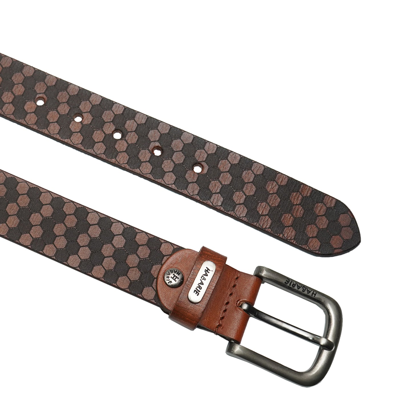 Handmade Laser Print Belt 726-Tan