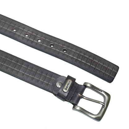 Handmade Belt with stitching 721-Black